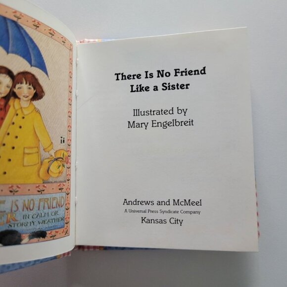 Mary Engelbreit Sister Tiny Book Small Friends Gift Hardcover Dust Jacket 1993 - Picture 9 of 12